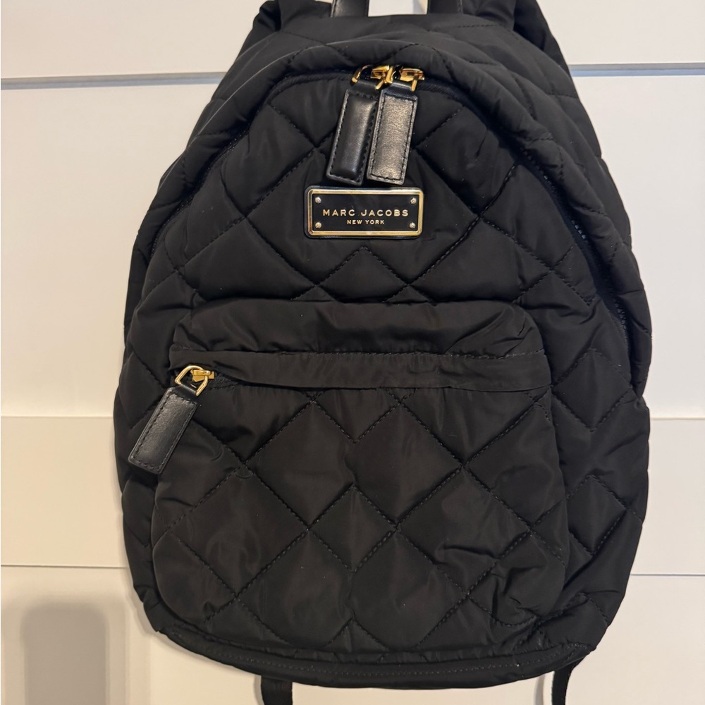 Marc Jacobs Quilted Black Nylon Backpack